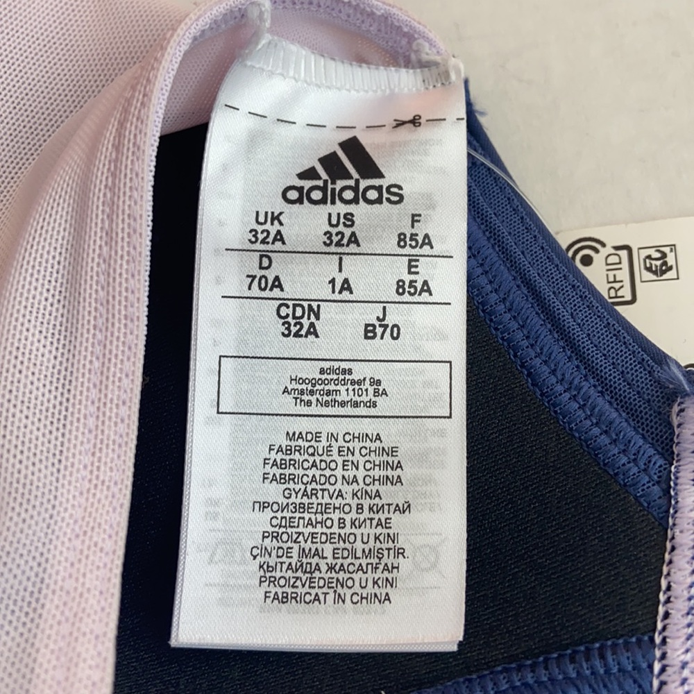 NWT ADIDAS Ladies Size 32A Bathing Suit Top Only. No Bottoms. Machine Wash. - Picture 6 of 8